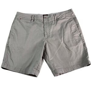 UNTUCKit St Vincent Shorts Mens 38 Gray Stretch Chino Flat Front Casual